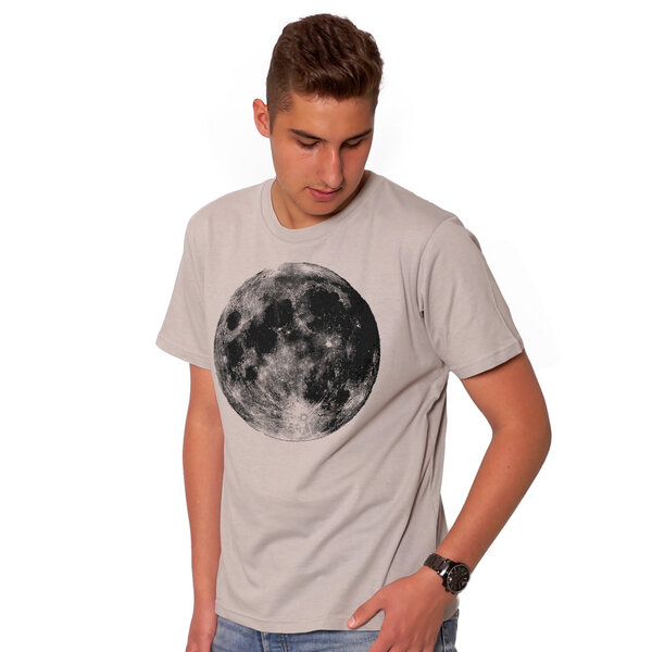 HANDGEDRUCKT "Supermond" Männer-T-Shirt von HANDGEDRUCKT