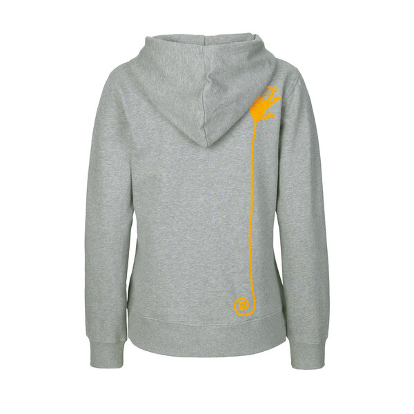 HANDGEDRUCKT "Teeny Weeny Goblin" Frauen Zip-HOODY aus reiner Biobaumwolle (kbA) von HANDGEDRUCKT