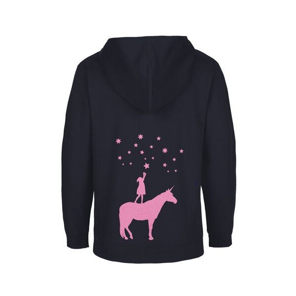 HANDGEDRUCKT Unisex Kinder Zip Up Hoody "Wünsche" von HANDGEDRUCKT