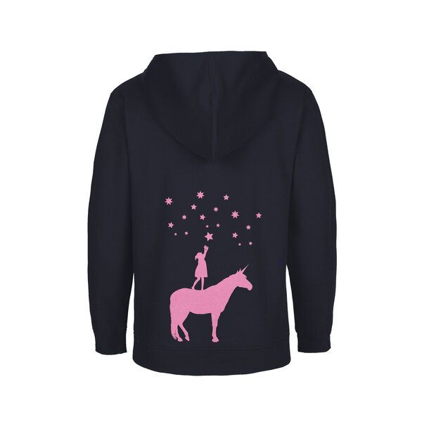 HANDGEDRUCKT Unisex Kinder Zip Up Hoody "Wünsche" von HANDGEDRUCKT