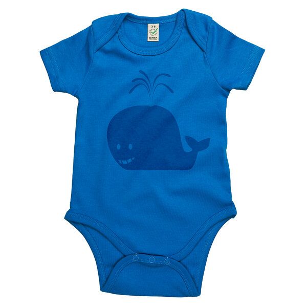 HANDGEDRUCKT "Wal" Baby Body von HANDGEDRUCKT