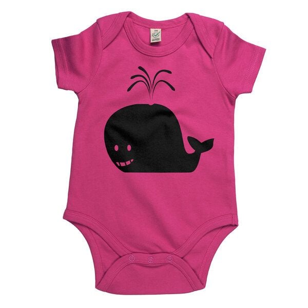 HANDGEDRUCKT "Wal" Baby Body von HANDGEDRUCKT