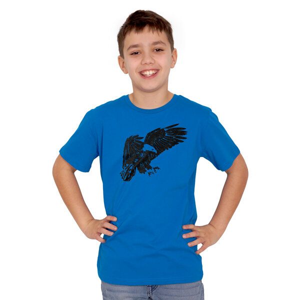 HANDGEDRUCKT "Weißkopfseeadler" Unisex  Kinder-T-Shirt von HANDGEDRUCKT