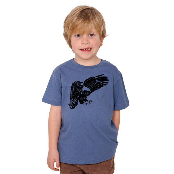 HANDGEDRUCKT "Weißkopfseeadler" Unisex  Kinder-T-Shirt von HANDGEDRUCKT