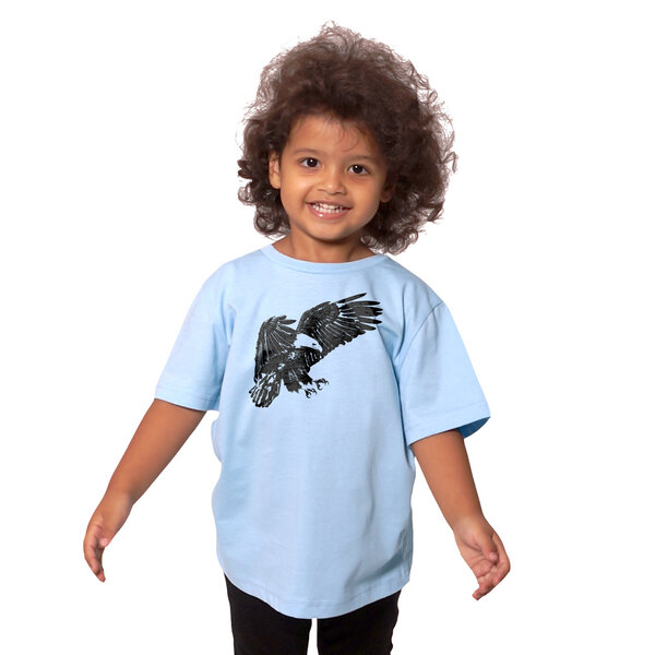 HANDGEDRUCKT "Weißkopfseeadler" Unisex  Kinder-T-Shirt von HANDGEDRUCKT