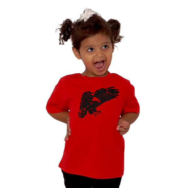 HANDGEDRUCKT "Weißkopfseeadler" Unisex  Kinder-T-Shirt von HANDGEDRUCKT