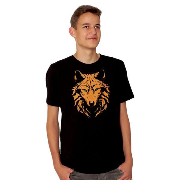 HANDGEDRUCKT "Wolf" Männer T-Shirt von HANDGEDRUCKT