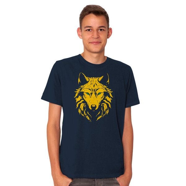 HANDGEDRUCKT "Wolf" Männer T-Shirt von HANDGEDRUCKT