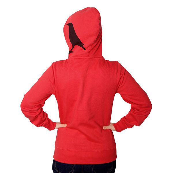 HANDGEDRUCKT "der Rabenflüsterer" Frauen Zip Hoody von HANDGEDRUCKT