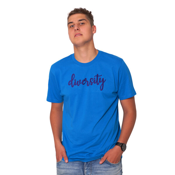 HANDGEDRUCKT "diversity" Herren T-Shirt reine Biobaumwolle (kbA) von HANDGEDRUCKT