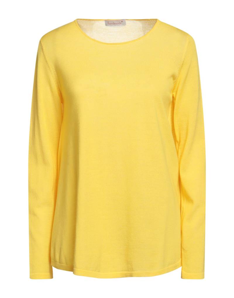 HANDMADE Pullover Damen Gelb von HANDMADE