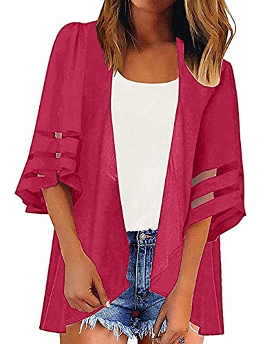 HANERDUN Bikini Cover Up für Damen Cardigan Strand Sommer Strandponcho Strandurlaub Badeanzug von HANERDUN