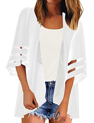 HANERDUN Bikini Cover Up für Damen Cardigan Strand Sommer Strandponcho Strandurlaub Badeanzug von HANERDUN