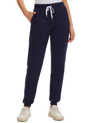 HANERDUN Damen Sporthose Wärme Jogginghose für Herbst und Winter mit Taschen Gummibund Sweathose Bequeme Lockere Freizeithose Fitness Loungewear von HANERDUN