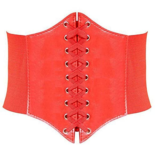 HANERDUN Damen Gürtel Elastischer Breiter Schnürgürtel Korsett Stretchgürtel Weiter Taille Belt Vintage Kleid Taillengürtel von HANERDUN
