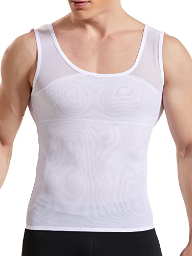 HANERDUN Kompressionsunterwäsche Tank Top Herren | Bauchweg Body Shaper Figurformendes Unterhemd für Männer | Sport Fitness Bodyshaper HANERDUN Kompressionsunterwäsche Tank Top Herren | Bauchweg Body Shaper Figurformendes Unterhemd für Männer | Sport Fitness Bodyshaper von HANERDUN