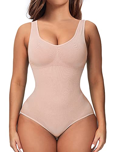 HANERDUN Shapewear Damen Bodysuit Bauchweg Figurenformend Unterwäsche Korsett Taillenformer Bodyshaper Abnehmen Verstellbarer Schultergurt von HANERDUN