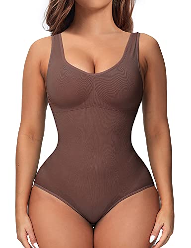 HANERDUN Shapewear Damen Bodysuit Bauchweg Figurenformend Unterwäsche Korsett Taillenformer Bodyshaper Abnehmen Verstellbarer Schultergurt von HANERDUN