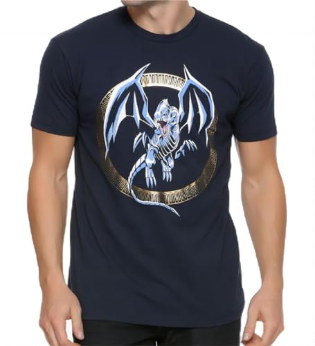 Anime Yu-Gi Oh! Blue Eyes White Dragon T-Shirt von HANGCHANG