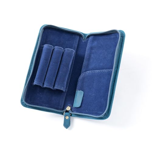 HANGELI Füllfederhalter-Etui aus Leder, große Kapazität, Schreibwaren-Tasche, Bleistiftbeutel, 3 geteilte Fächer, Stiftehalter für Studenten HANGELI Füllfederhalter-Etui aus Leder, große Kapazität, Schreibwaren-Tasche, Bleistiftbeutel, 3 geteilte Fächer, Stiftehalter für Studenten von HANGELI