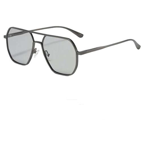 HANGWWZQ Sonnenbrille Photochrome Sonnenbrille Männer Frauen Mode Polarisierte Sonnenbrille Uv400-Grau von HANGWWZQ