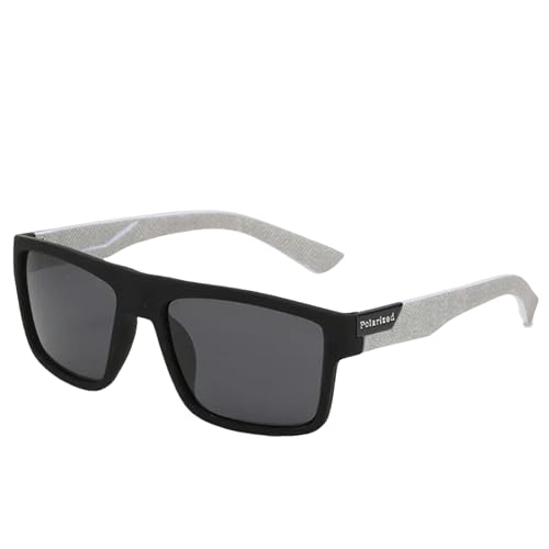 HANGWWZQ Sonnenbrille Polarisierte Sonnenbrille Männer Frauen Sonne Schutzbrille Uv400-Schwarzgrau von HANGWWZQ