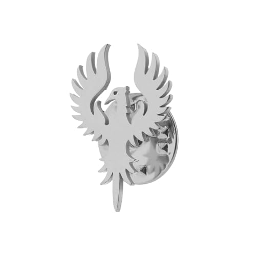 Anstecknadel aus Edelstahl, mit Phönix-Flügeln, für Herren, mit Schnalle, Brosche, normal, Edelstahl, Edelstein Na von HANMOZTION