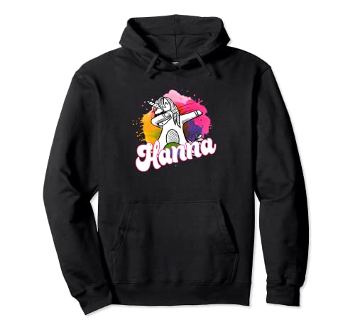 HANNA - Schöner Mädchen Name mit coolem Einhorn Pullover Hoodie HANNA - Schöner Mädchen Name mit coolem Einhorn Pullover Hoodie von HANNA Tochter Enkel Geburtstag Geschenkideen