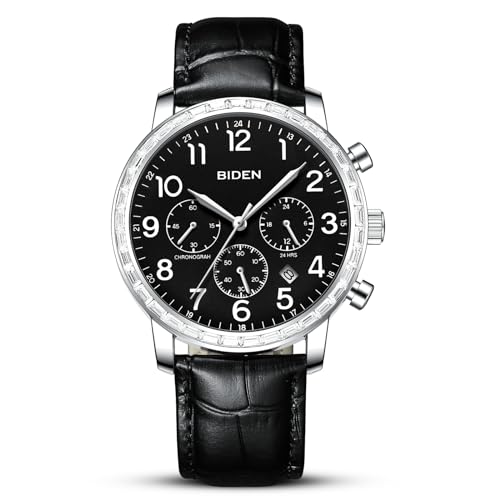 HANPOSH Uhren Herren Chronographen Herren Uhr Analog Quarz Uhr Wasserdicht Herren Armbanduhren Mode Business Designer Uhr für Männer mit Datum von HANPOSH