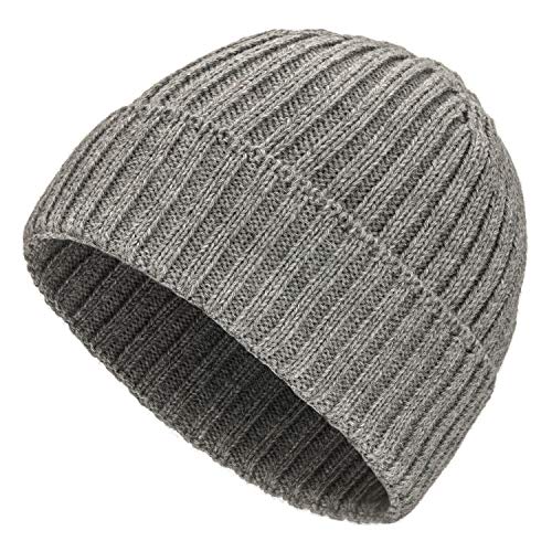 Weiche Damen & Herren Alpaka Mütze aus 100% Alpaka Wolle in 10 Farben - Hochwertige Winter Strickmütze/Beanie Wollmütze von HansaFarm, Hellgrau - NFA10, Einheitsgröße von HANSA-FARM