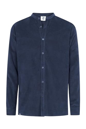 HANSEHELD Cordhemd Herren Blau XXL | Kord | Cord | Feincord | Babycord von HANSEHELD