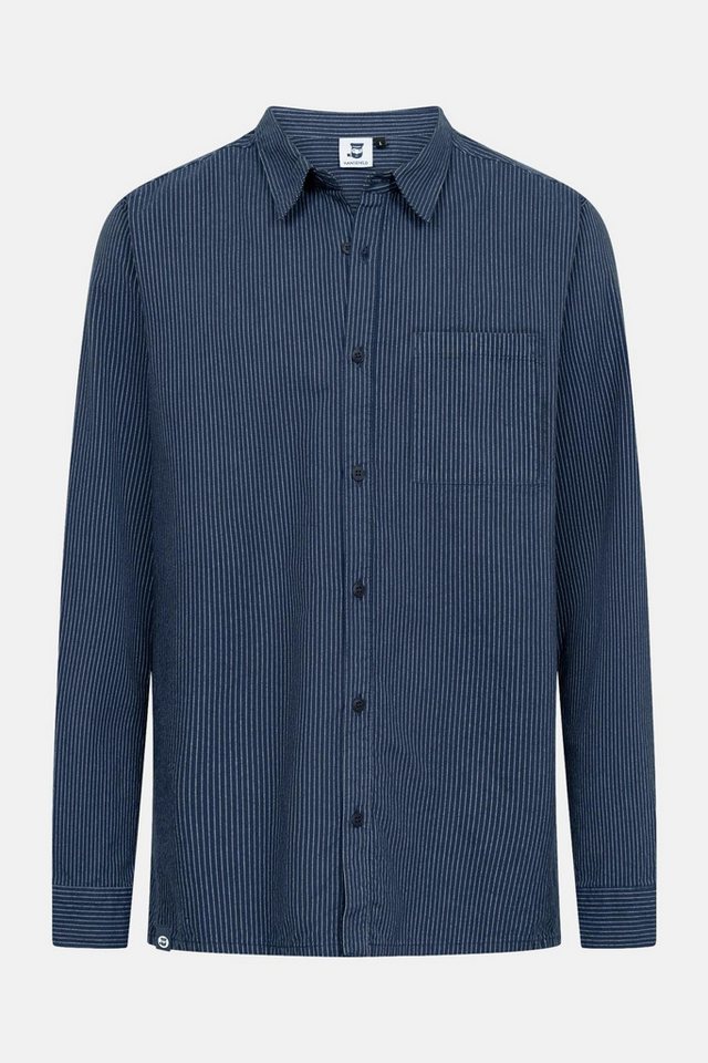 HANSEHELD Langarmhemd Herren-Hemd Fischer Stehkragen von HANSEHELD