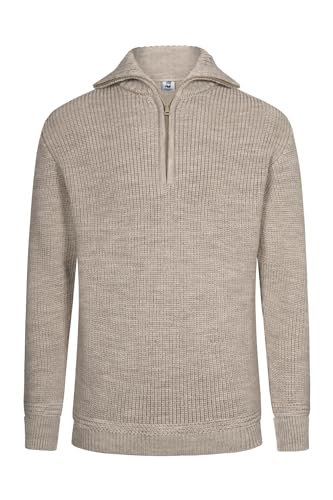 HANSEHELD Troyer Wolle Herren Beige 46 | Pullover | Troyer-Kragen mit Reißverschluss | 100% Schurwolle | Made in Germany | Strickpullover | Natur HANSEHELD Troyer Wolle Herren Beige 46 | Pullover | Troyer-Kragen mit Reißverschluss | 100% Schurwolle | Made in Germany | Strickpullover | Natur von HANSEHELD