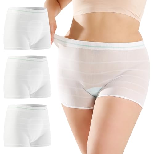 HANSILK Wochenbett Panties, waschbar oder wegwerfbar Wöchnerinnen Damen Slips für Schwanger/C-Abschnitt Genesung/Inkontinenz/Reise von HANSILK