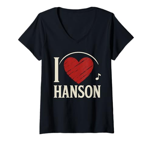Damen Ich Liebe Hanson T-Shirt County I Heart Hanson T-Shirt mit V-Ausschnitt Damen Ich Liebe Hanson T-Shirt County I Heart Hanson T-Shirt mit V-Ausschnitt von HANSON County Designs By ShirtZilla