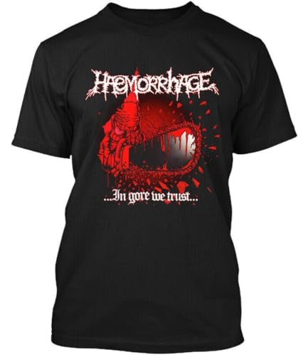 Haemorrhage In Gore We Trust Spain Goregrind Music T-Shirt Black XXL von HANUTEBA