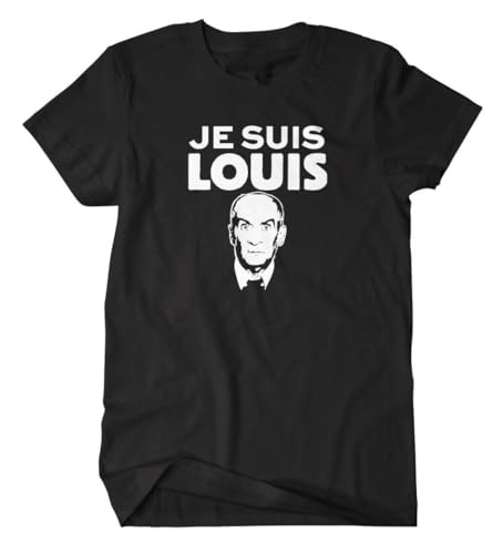 Je Suis Louis Fun Kult de Funès Gendarm Saint Tropez Baldwin Fantomas T-Shirt Black 3XL von HANUTEBA