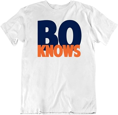 Men's BO Nix College Football Fan BO Knows Parody T Shirt White XL von HANXI