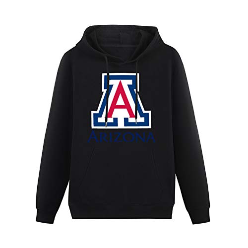 University of Arizona Logo Hoody Unisex Ptinted Hoodies Long Sleeve Men's Hooded with Pocket Black S von HANXI