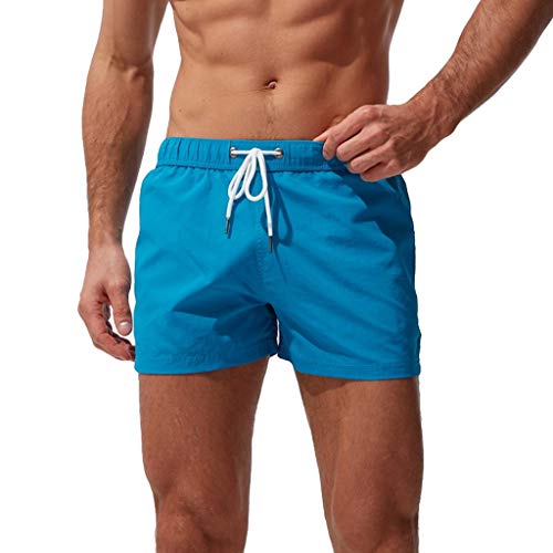 HANXIULIN Sonnendurchlässige Herren Badehose Boardshorts Strandshorts Surfen Strandhose Schwimmhose dünne Badehose Schnelltrocknende Badeshorts Schnelltrocknend Strandhose von HANXIULIN