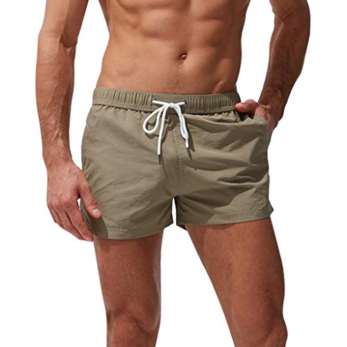 HANXIULIN Sonnendurchlässige Herren Badehose Boardshorts Strandshorts Surfen Strandhose Schwimmhose dünne Badehose Schnelltrocknende Badeshorts Schnelltrocknend Strandhose von HANXIULIN
