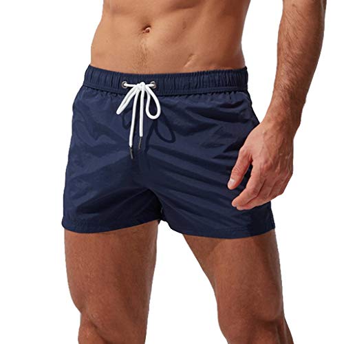HANXIULIN Sonnendurchlässige Herren Badehose Boardshorts Strandshorts Surfen Strandhose Schwimmhose dünne Badehose Schnelltrocknende Badeshorts Schnelltrocknend Strandhose von HANXIULIN