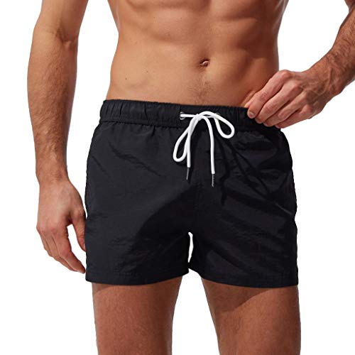 HANXIULIN Sonnendurchlässige Herren Badehose Boardshorts Strandshorts Surfen Strandhose Schwimmhose dünne Badehose Schnelltrocknende Badeshorts Schnelltrocknend Strandhose von HANXIULIN
