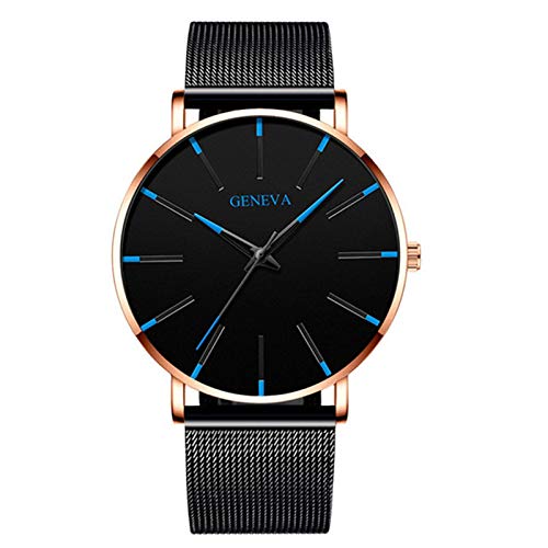 HANXIULIN Watch Men Classic Style Quartz Watch Belt Mesh Strap Men's Watch Automatic Mechanical Automatic Watch von HANXIULIN