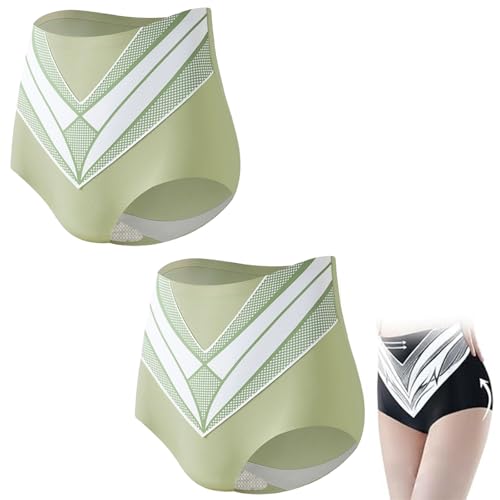 Titanium Fiber Tourmaline Shaping Shorts, Shaping Shorts, Titanium Fiber Shaping Shorts, Tummy Control Panties (2PCS-D,2XL(70-80kg)) von HANYILI