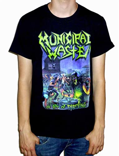 HAODI Municipal Waste The Art of Party T-Shirt für Herren und Damen, 100 % Baumwolle, Schwarz, Farbe02, 3XL von HAODI