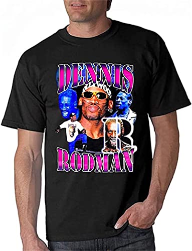 HAODI VTG Dennis Rodman Bad Ukraine T-Shirts XL Gr, Farbe19, L, Schwarz , XL von HAODI