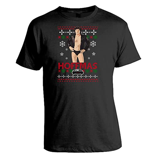 HAODI Weihnachtspullover 2020 David Hasselhoff HOFFMAS Sweatshirt T-Shirt49541, Schwarz von HAODI