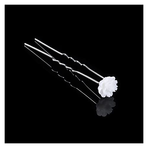10/20Pcs Chic Kristall Rose Blume Haar Clips Hochzeit Braut Haar Pins Brautjungfer Schmuck Frauen Haar Zubehör(10Pcs-10) von HAODUOO