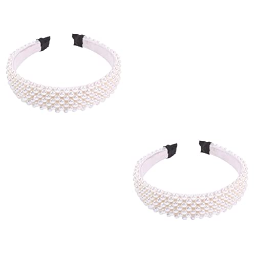 3 Stück Kopfschmuck for Hochzeit, Braut, Bandana, Stirnband, Braut-Stirnband, Perlen-Stirnband for Frauen, Perlen-Haarreifen, breite Stirnbänder, Perlen-Haarkrone, Haar-Accessoires, Kopfbedeckung, Sch 3 Stück Kopfschmuck for Hochzeit, Braut, Bandana, Stirnband, Braut-Stirnband, Perlen-Stirnband for Frauen, Perlen-Haarreifen, breite Stirnbänder, Perlen-Haarkrone, Haar-Accessoires, Kopfbedeckung, Sch von HAODUOO